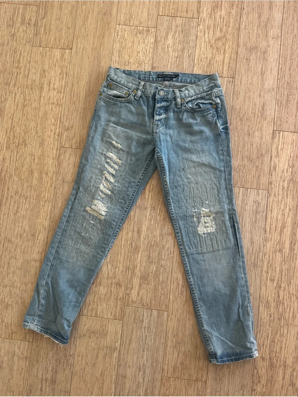 Ralph Lauren Thompson 650 Distressed Denim Jeans